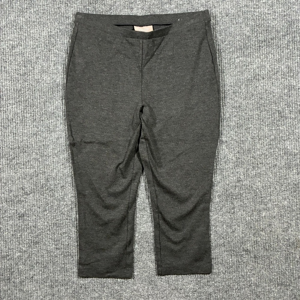 Chicos Fabulously Slimming Womens Pants Size 1 Capri Black Stretch High Rise